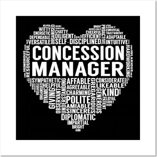 Concession Manager Heart Posters and Art